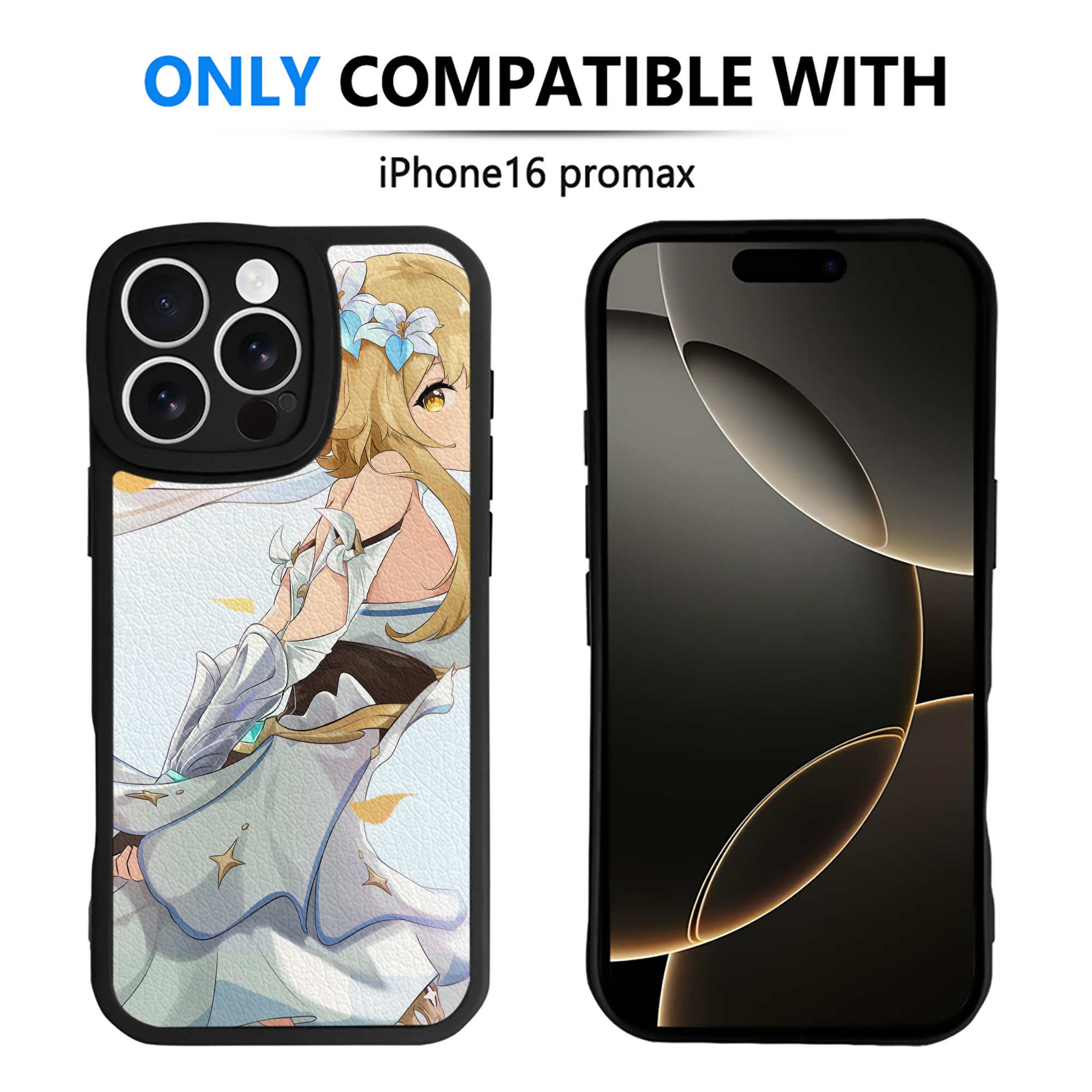 げんし神 genshin 【iPhone 16シリーズ対応】シリコンスマホケース（レザー調） 材質：シリコン